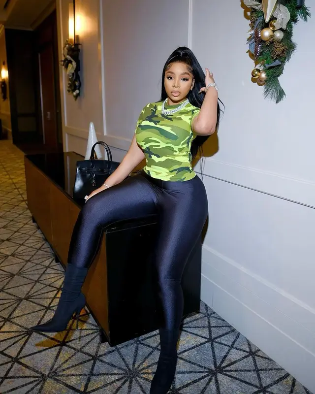 LightSkinKeisha outfit in Hermes, Balenciaga, and Saint Laurent, 2022
