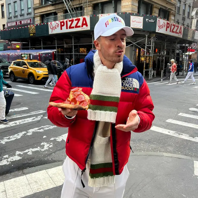 Jack Grealish outfit in The North Face, Nahmias, and Gucci, 2022