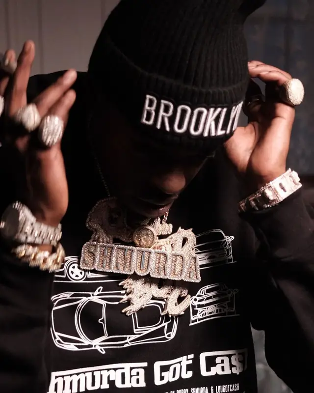 Bobby Shmurda outfit in Soho Youth Club, Rta, and Prada, 2022