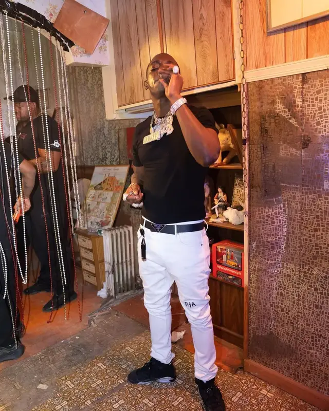 Bobby Shmurda outfit in Soho Youth Club, Rta, and Prada, 2022