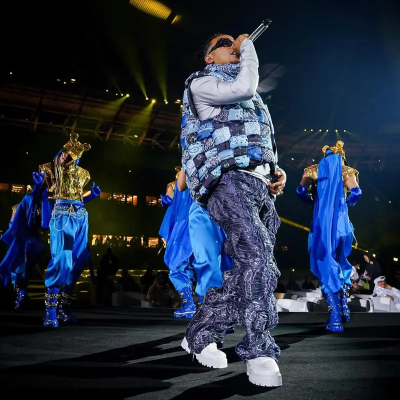 Ozuna outfit in Kapital, Vetements, and Mokoo, 2022