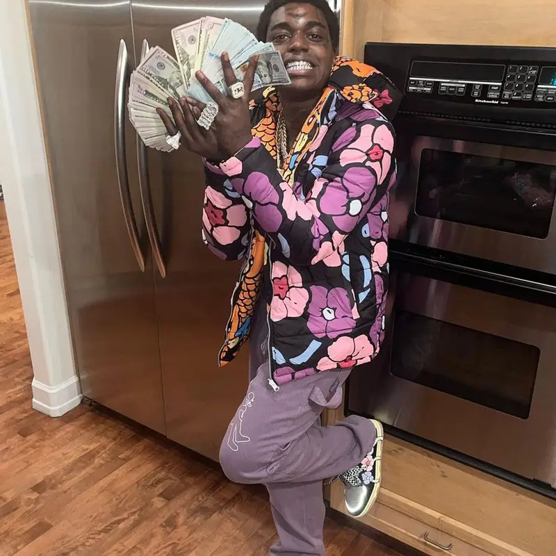 Kodak Black outfit in Chris Pyrate and Amiri, 2022
