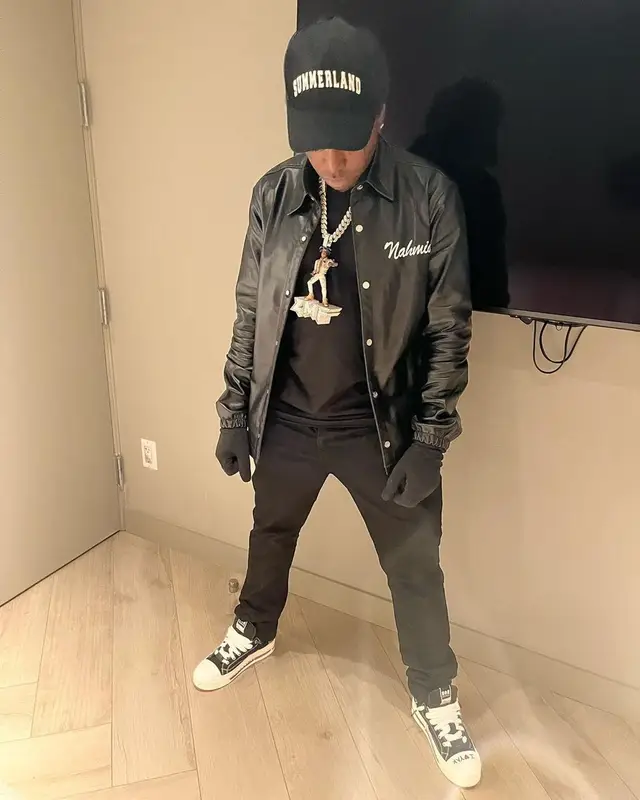 Kodak Black outfit in Ksubi and Nahmias, 2022
