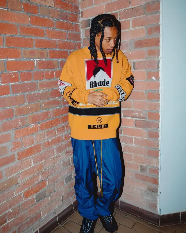 Pressa outfit in Rhude, Nike, and Nocta, 2022