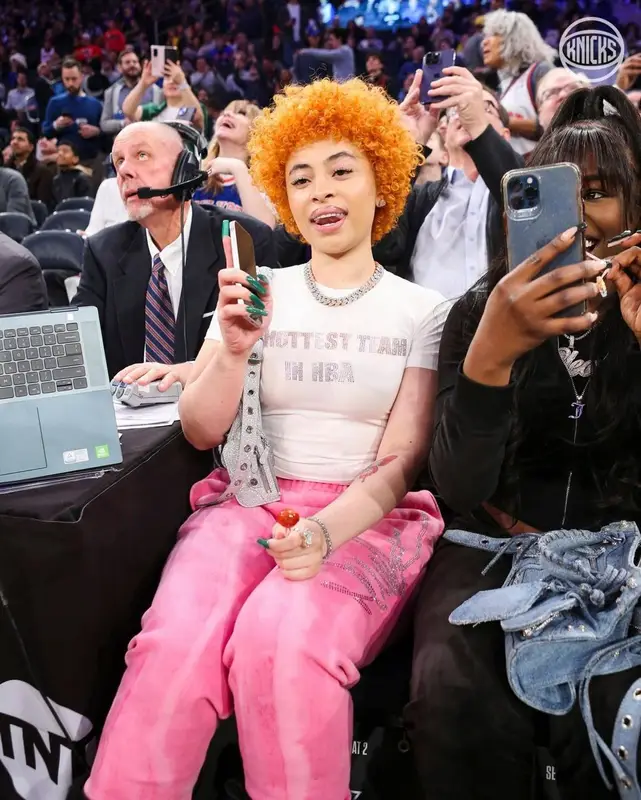 Ice Spice outfit in Newyrrk, 1XBlue, and Balenciaga, 2022