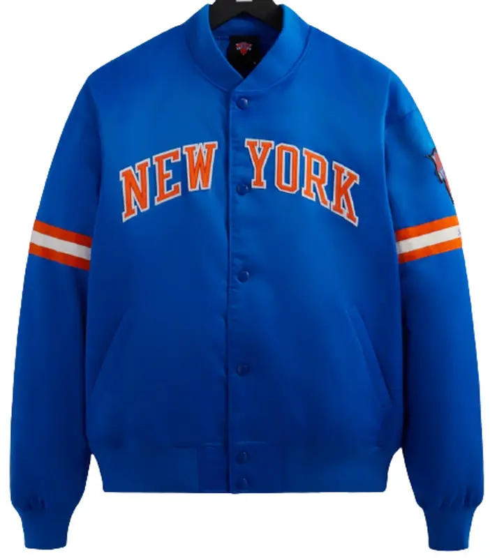 Kith New York Knicks Satin Bomber Jacket $225