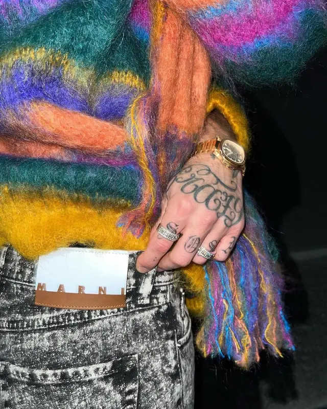 Tony Effe outfit in Marni, 2022