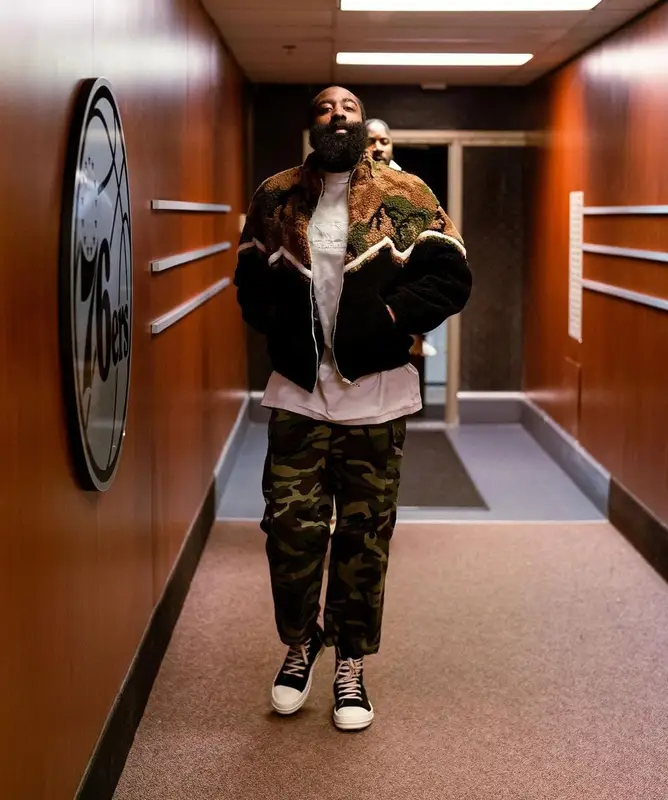 James Harden outfit in Celine and Rick Owens, 2022