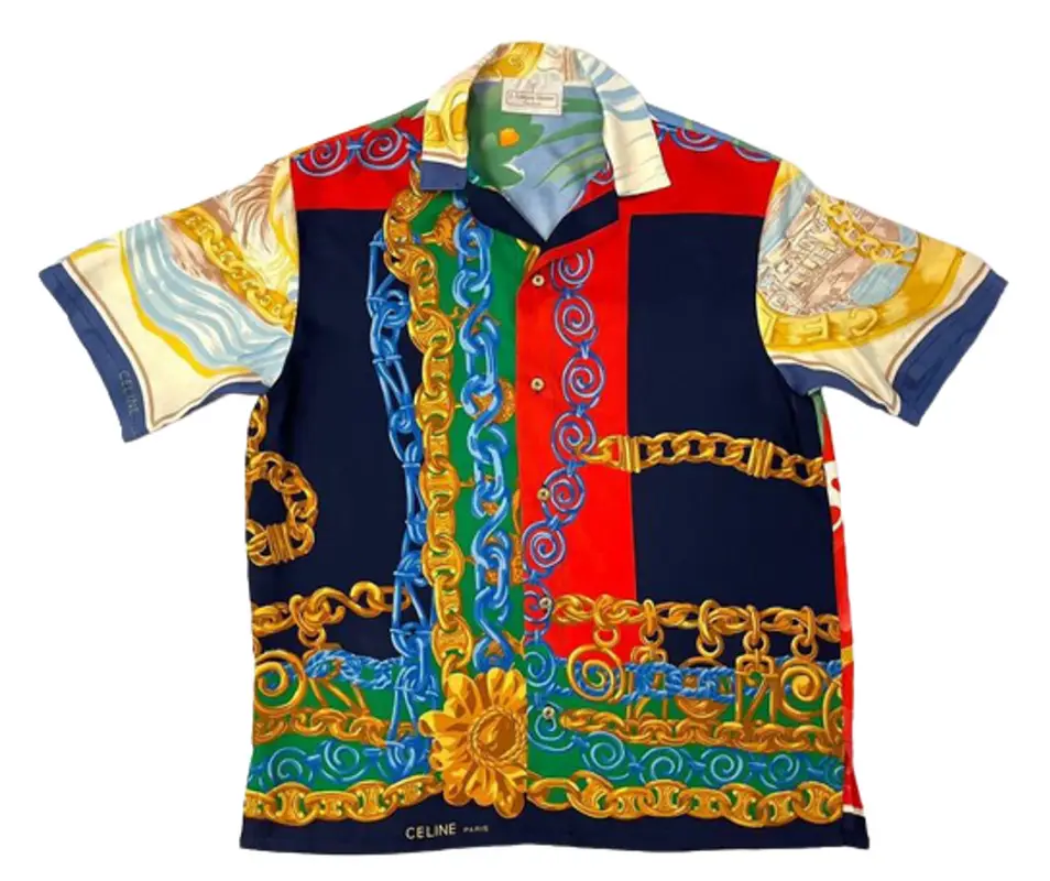 J.Logan Home Print Silk Shirt $2145