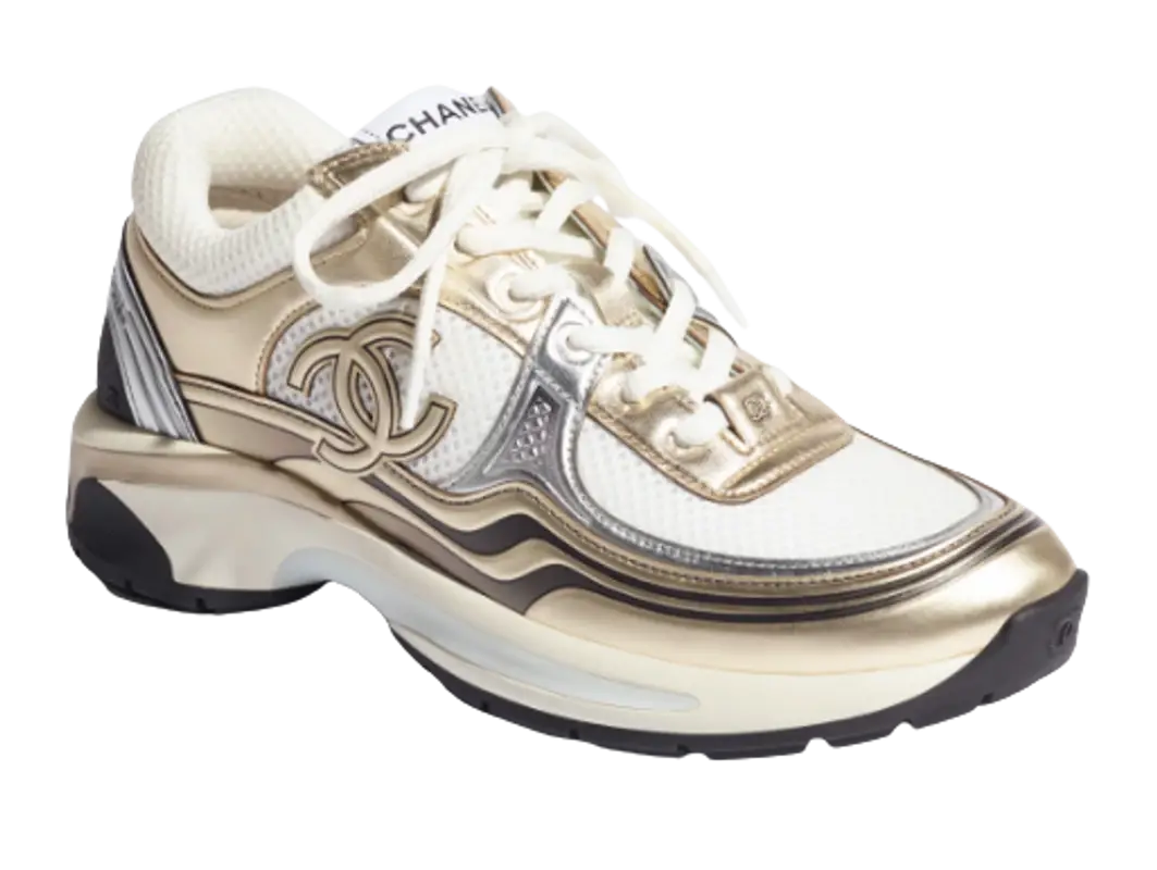 Chanel Fabric Laminated Sneakers $1275