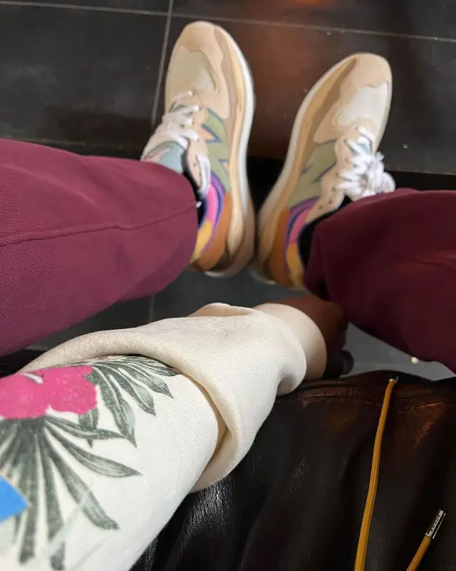 Lil Tjay outfit in Rhude and New Balance, 2022