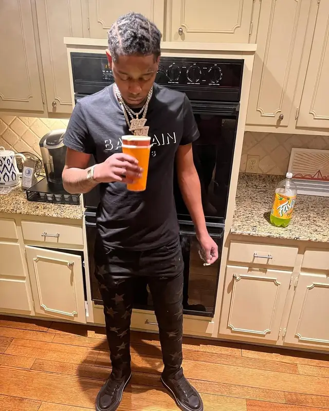 Big Scarr outfit in Balmain, Amiri, and Prada, 2022
