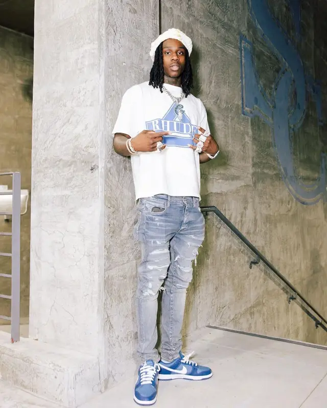 Polo G outfit in Rhude, Amiri, and Marni, 2022