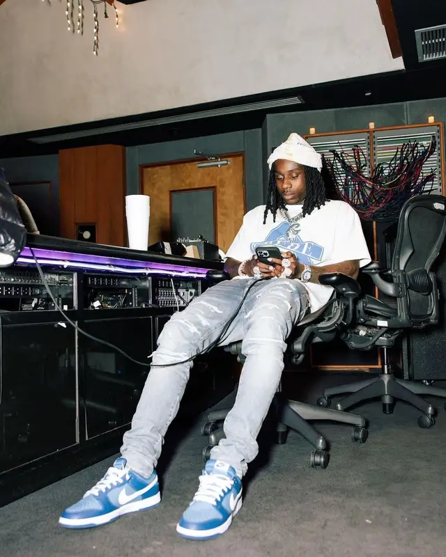 Polo G outfit in Rhude, Amiri, and Marni, 2022