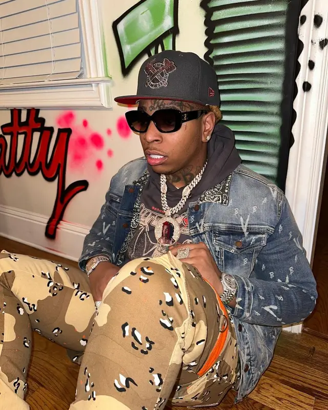 Lil Gotit outfit in Valabasas, Louis Vuitton, and Celine, 2022