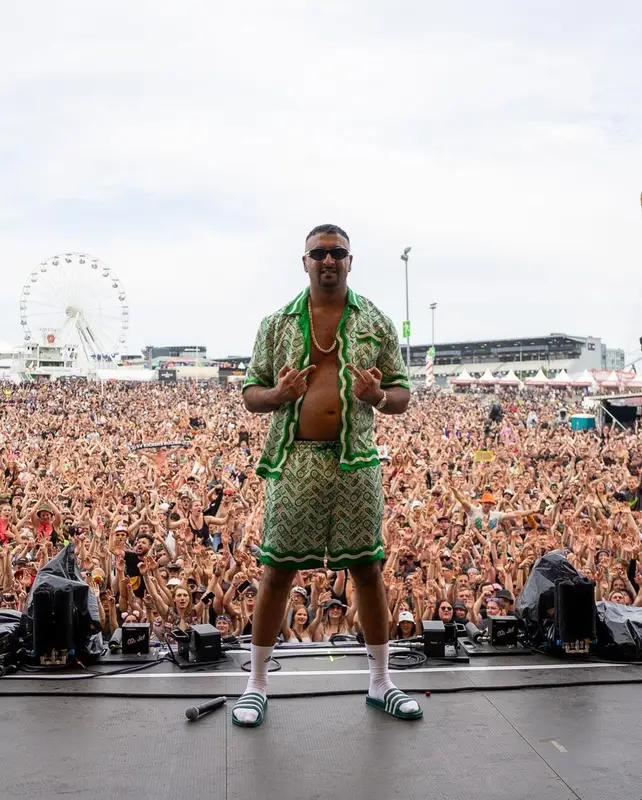 Ssio outfit in Casablanca and Adidas, 2022