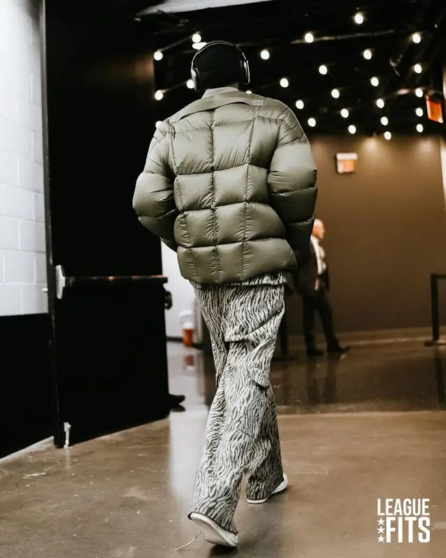 Jaylen Brown outfit in Rick Owens and Apple, 2022