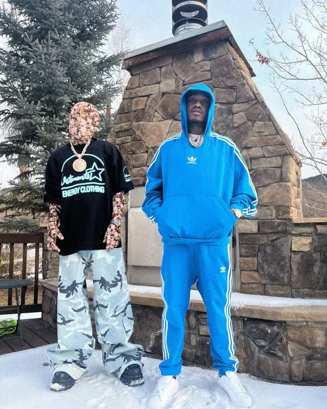 Rich The Kid outfit in Vetements and New Rock, 2022