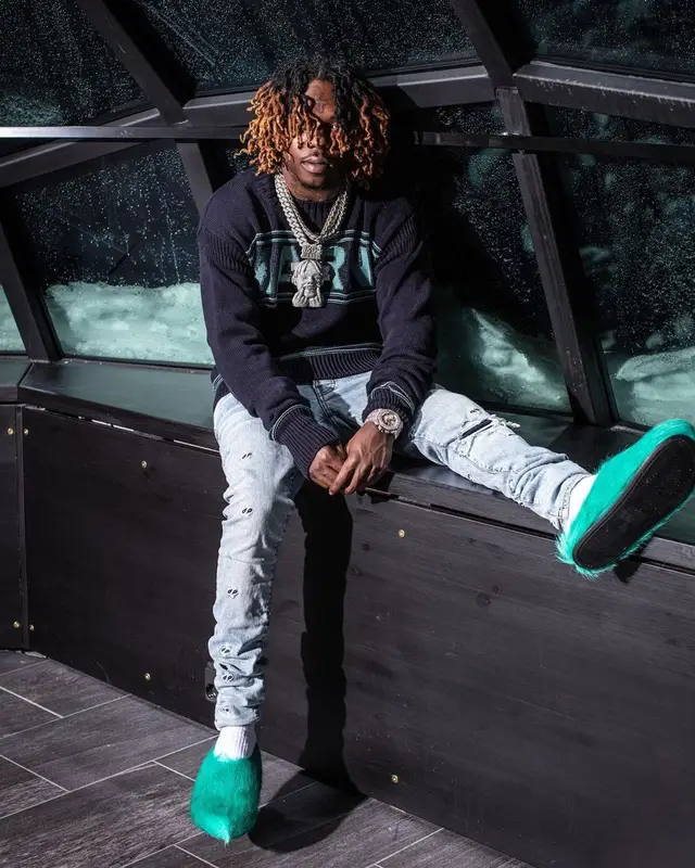 Jackboy outfit in Marni and Amiri, 2022