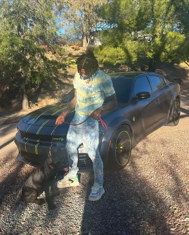 Mikey outfit in OVO, Purple Brand, and Off-White, 2022