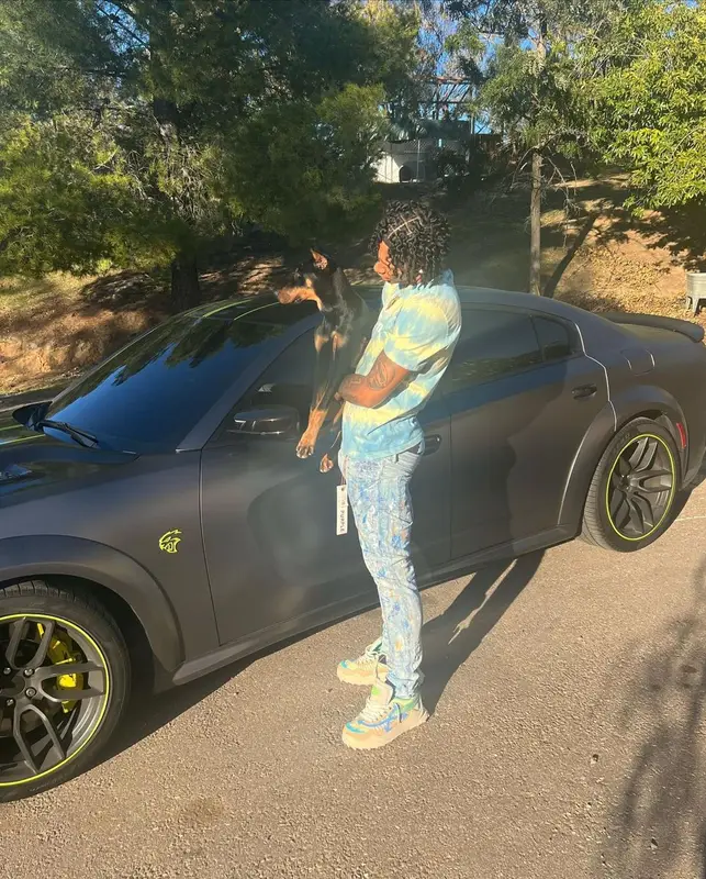 Mikey outfit in OVO, Purple Brand, and Off-White, 2022