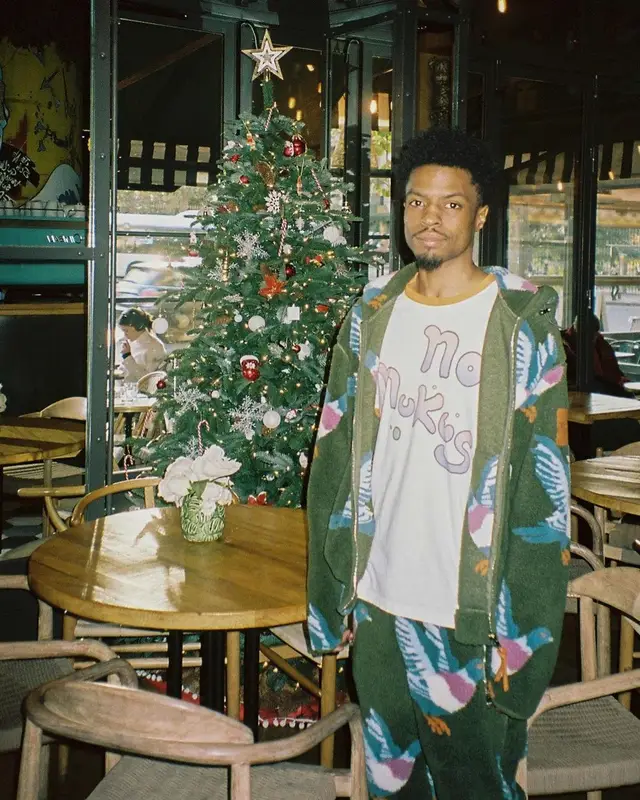 Pierre Bourne outfit in JW Anderson and Maison Mihara Yasuhiro, 2022