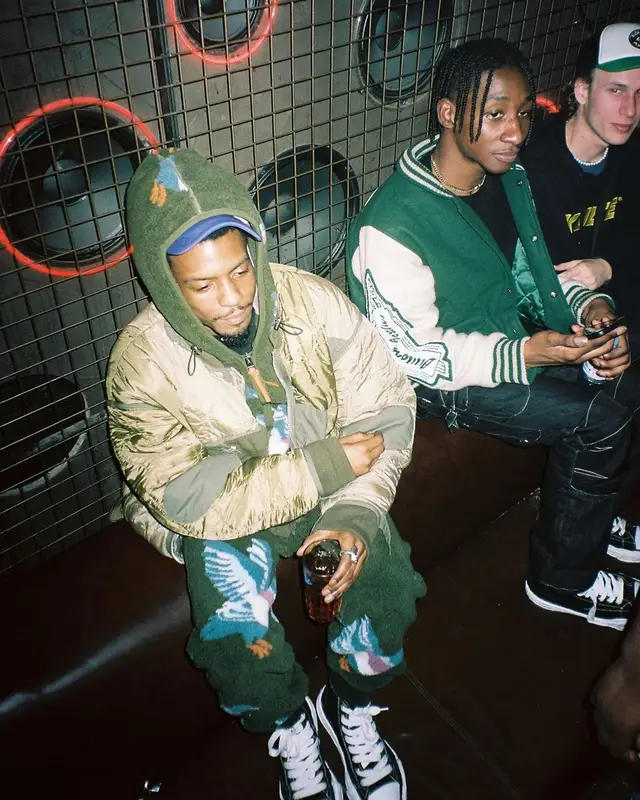 Pierre Bourne outfit in JW Anderson and Maison Mihara Yasuhiro, 2022