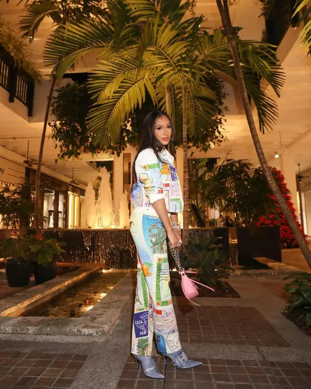 Bia outfit in Casablanca, Diesel, and Balenciaga, 2022