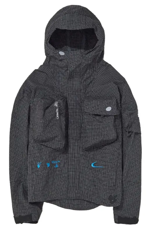 Nike Off White 004 Hooded Black Jacket WHAT S ON THE STAR
