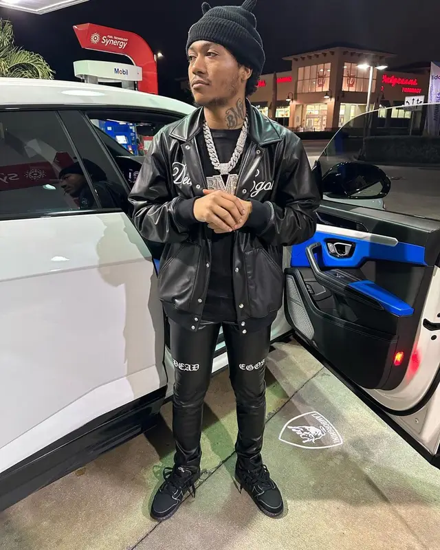 Lil Meech outfit in Rta, Nike, and Travis Scott Merch, 2022