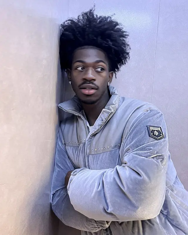 Lil Nas X outfit in Supplier, 2022