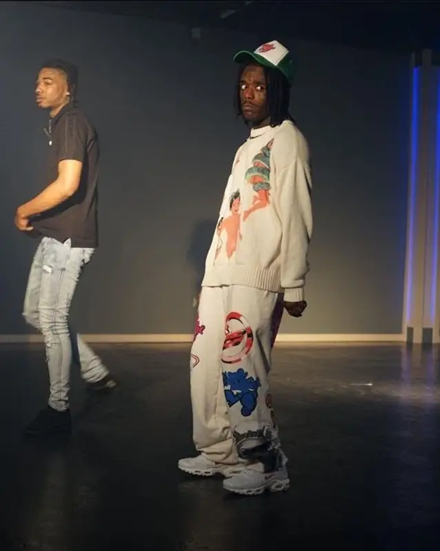 Lil Uzi Vert outfit in Nike, Sicko, and Supreme, 2020