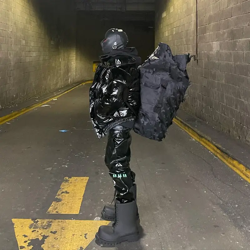 Bloody Osiris outfit in Vetements, Off-White, and Post Archive Faction, 2022