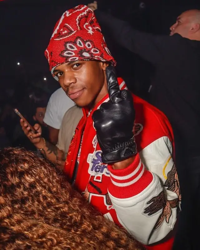 A Boogie Wit Da Hoodie outfit in Denim Tears, Who Decides War, and Louis Vuitton, 2022