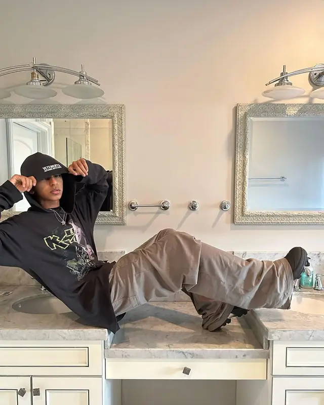 Yung Fazo outfit in Vetements, Rick Owens, and Alyx, 2022