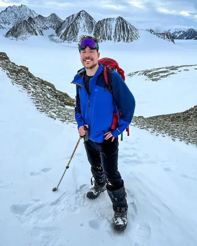 MrBeast outfit in Rei, Baffin, and Mountain Hardwear, 2022