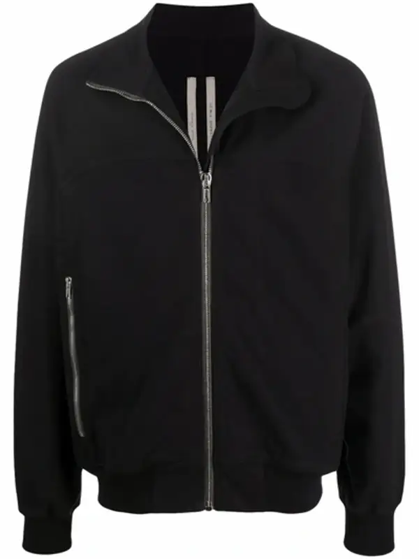 Rick Owens Black Zip Front Jogger Sweatshirt $1023
