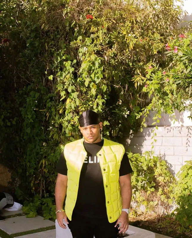 Fanum outfit in Bottega Veneta, Celine, and Amiri, 2022