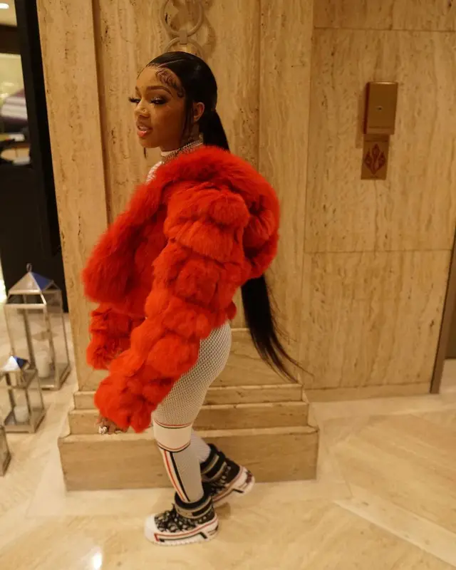 GloRilla outfit in Dior, 2023