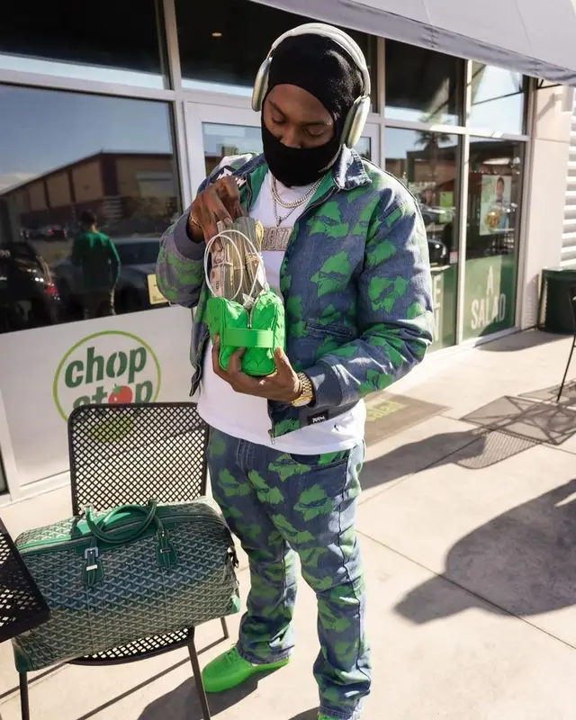 Peezy outfit in Polo Ralph Lauren, Bottega Veneta, and Apple, 2023