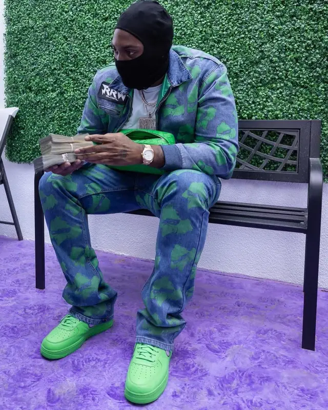 Peezy outfit in Polo Ralph Lauren, Bottega Veneta, and Apple, 2023