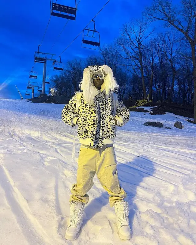 Bloody Osiris outfit in Alexander Digenova and Louis Vuitton, 2023