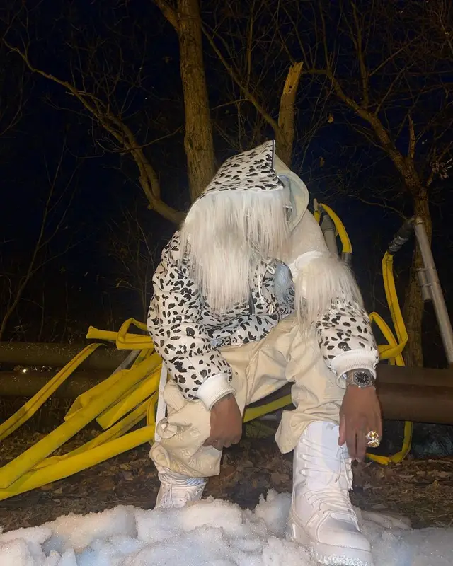 Bloody Osiris outfit in Alexander Digenova and Louis Vuitton, 2023