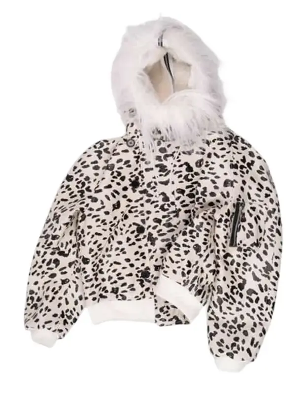 Alexander Digenova Leopard Zip Hooded Jacket | WHAT'S ON THE STAR?