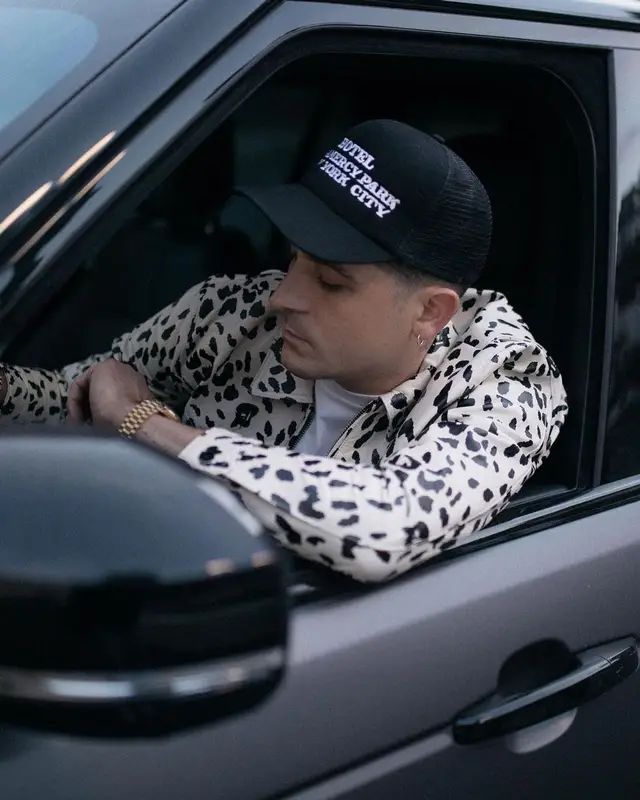 G-Eazy outfit in Alexander Digenova, 2021