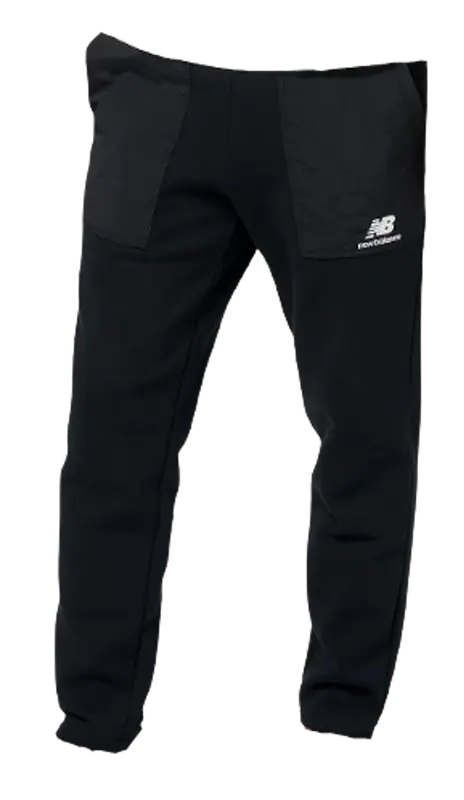 New Balance Black Athletics Quilted Fleece Pants $84