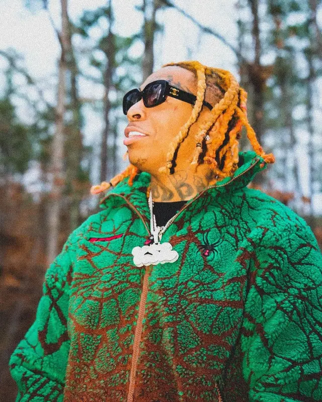 Lil Gotit outfit in Supreme, Goyard, and Celine, 2023
