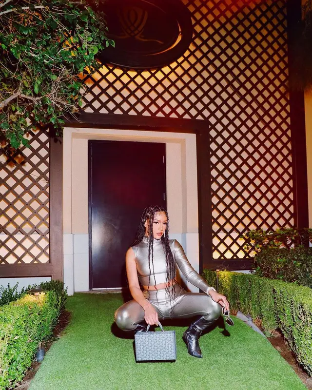 Bia outfit in Bois Camp, Goyard, and Balenciaga, 2023