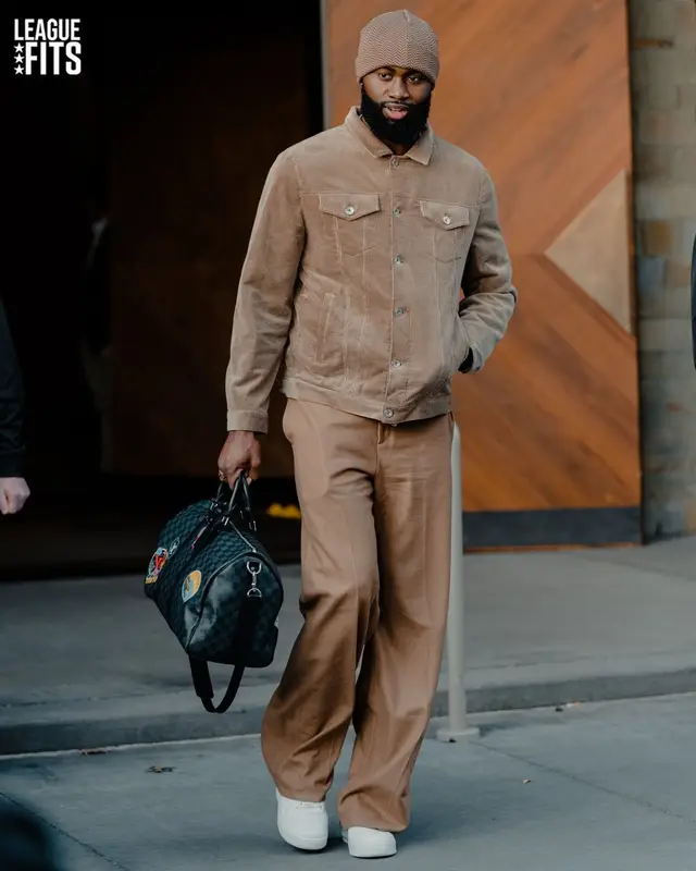 Jaylen Brown outfit in Brunello Cucinelli, Marni, and Nike, 2023