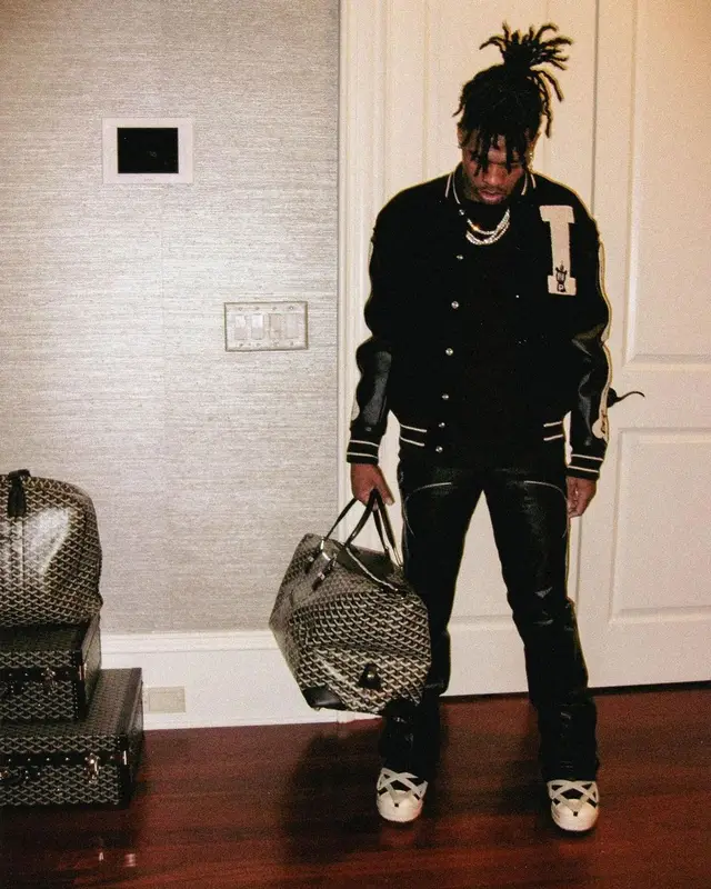 Lil Baby outfit in Kapital, Code, and Goyard, 2023